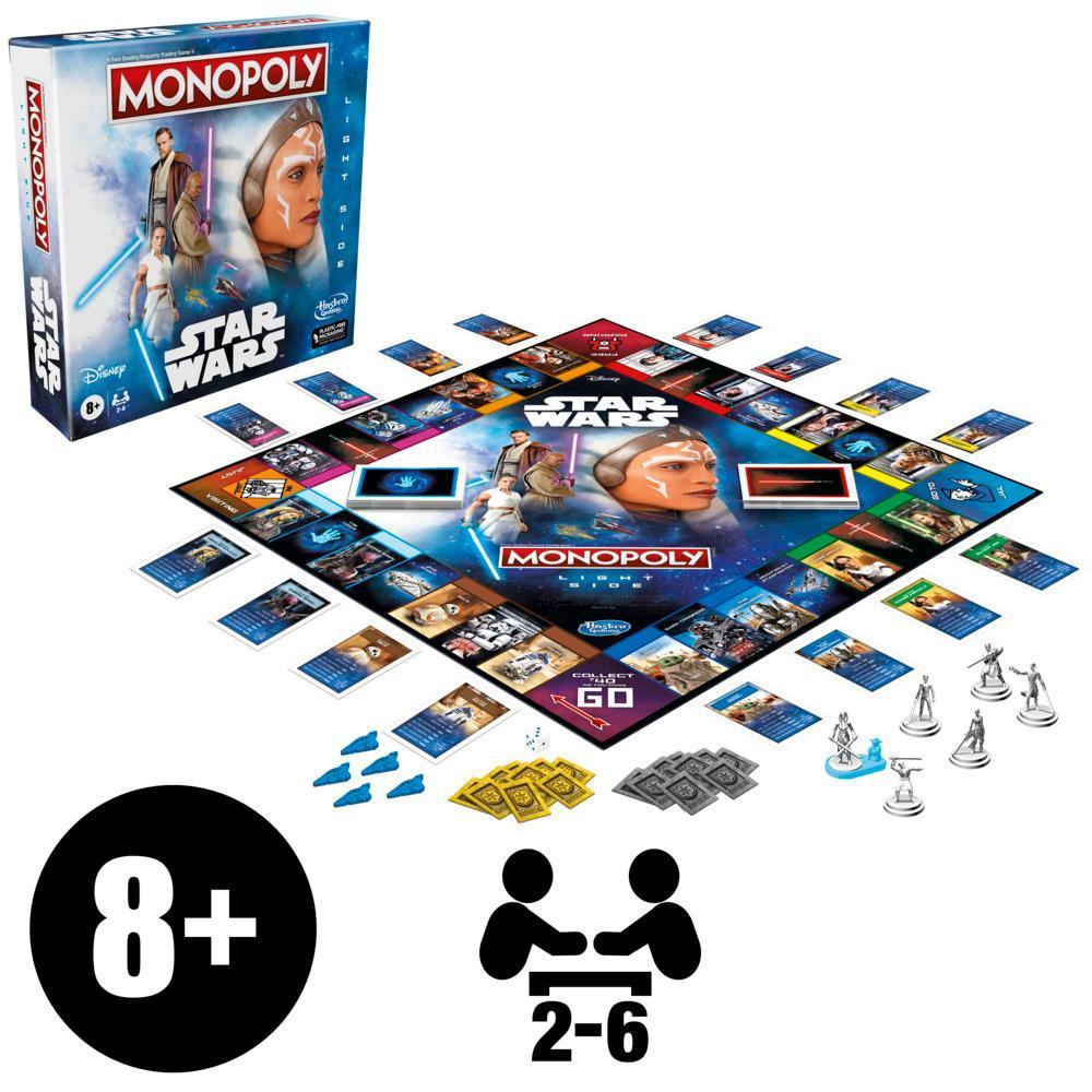 Monopoly: Star Wars Light Side Edition Board Game for Families, Games for Kids 8+ product thumbnail 1