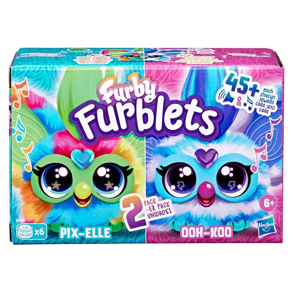 Furby Furblets Pix-Elle & Ooh-Koo 2-Pack Mini Electronic Plush Toy for Girls & Boys 6+ product thumbnail 1