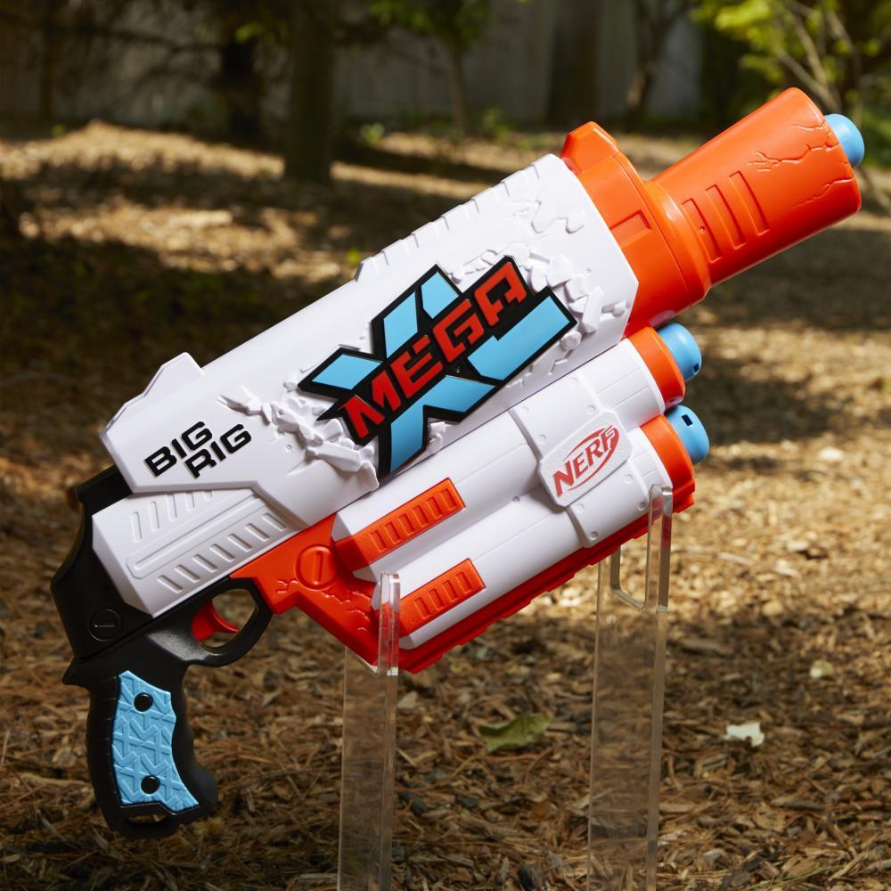 Nerf Mega XL Big Rig Blaster, Largest Nerf Mega Darts Ever, 3 Nerf Mega XL Whistler Darts, XL Dart Blasting, Dart Storage product thumbnail 1