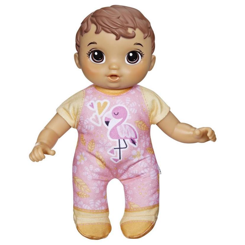 Baby Alive Cute ‘n Cuddly Baby Doll, 9.5-Inch First Baby Doll, Kids 18 Months and Up, Soft Body Washable Toy, Brown Hair product image 1