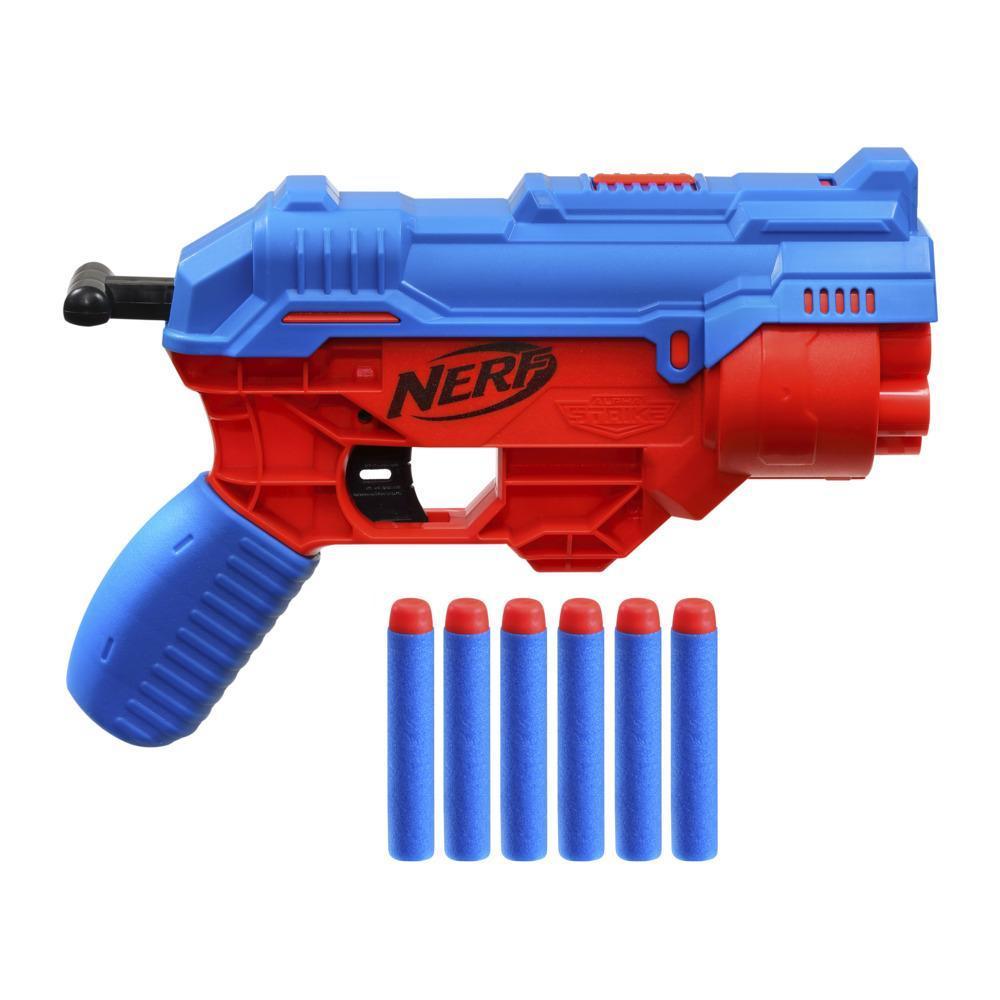 Nerf Alpha Strike Boa RC-6 Blaster with Rotating Drum -- Fire 6 Darts in -- Includes 6 Nerf Elite Darts -