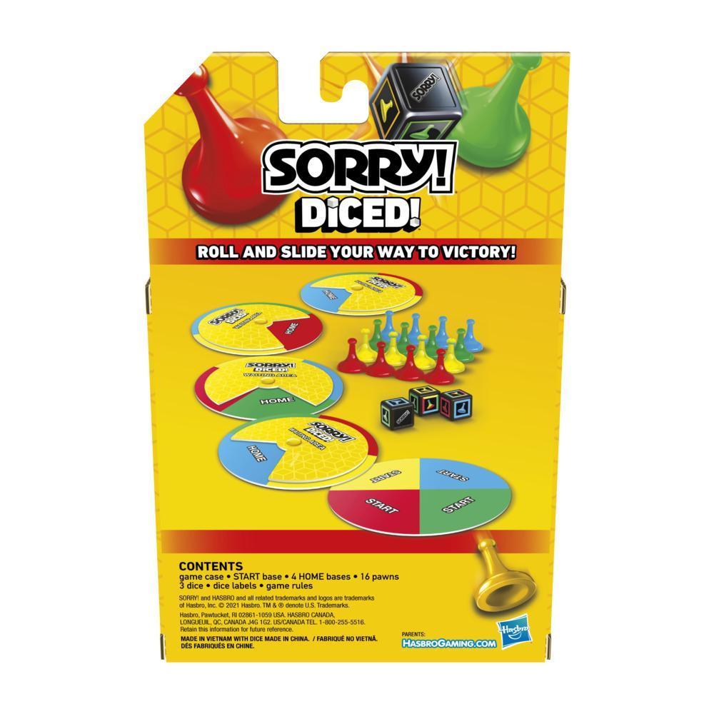 Sorry! Diced Game, Easy to Learn Game, Quick Game, Portable Travel Game, Fast Game for Kids Ages 6 and Up product thumbnail 1