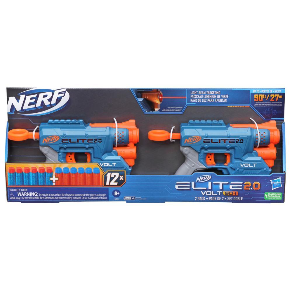 Nerf Elite 2.0 Volt SD-1 Blaster 2-Pack Includes 2 Blasters and 12 Nerf Elite Darts, Light Beam Targeting, Dart Storage product thumbnail 1