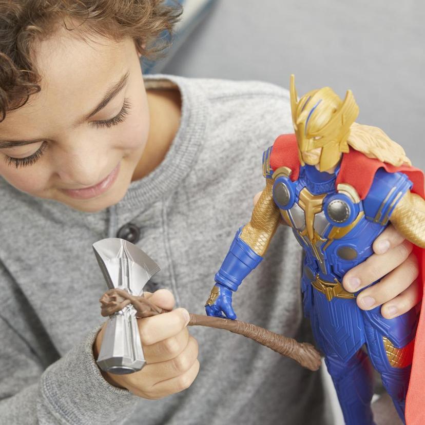 Marvel Studios’ Thor: Love and Thunder Stormbreaker Strike Thor Toy, 12-Inch-Scale Electronic Figure, Kids Ages 4 and Up product image 1
