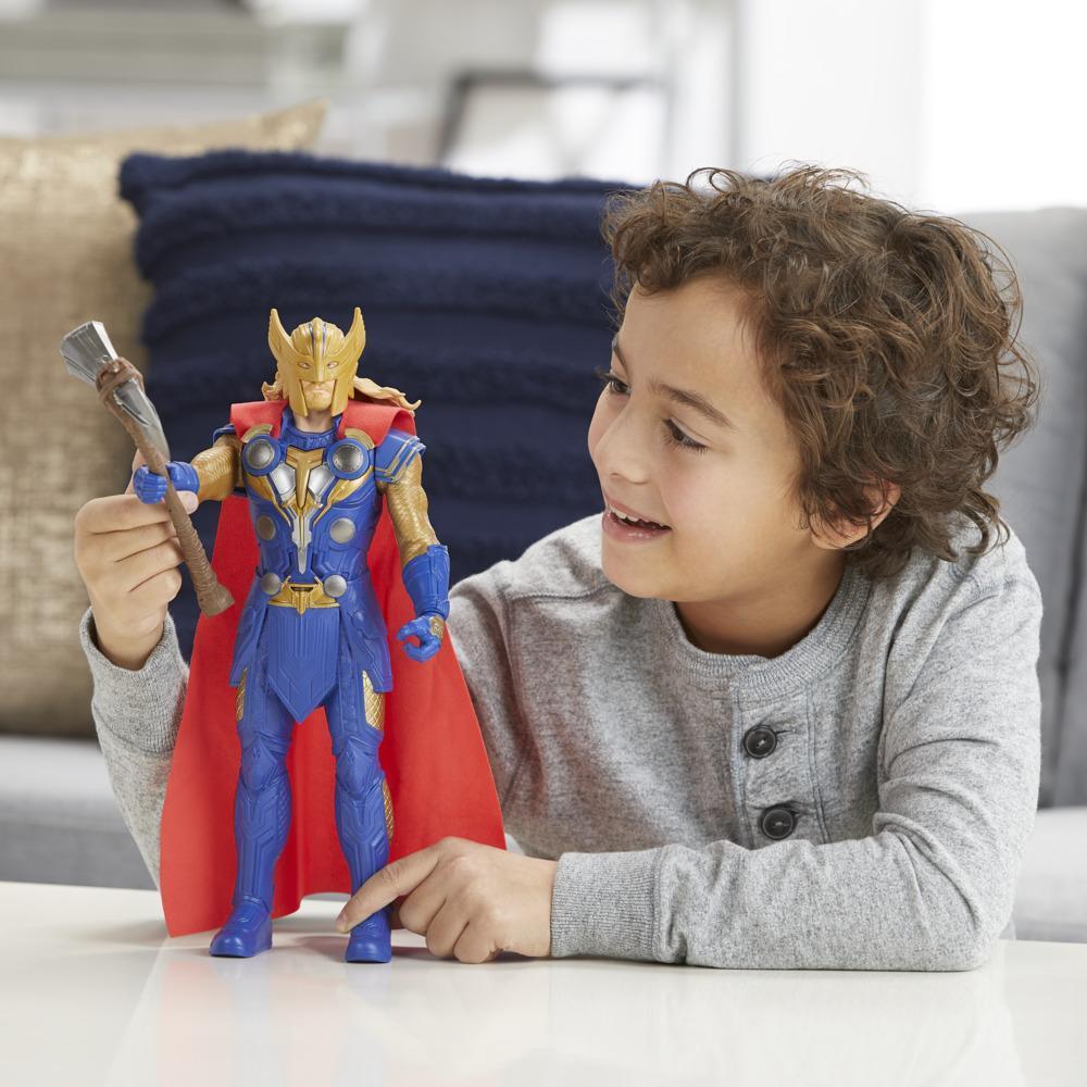 Marvel Studios’ Thor: Love and Thunder Stormbreaker Strike Thor Toy, 12-Inch-Scale Electronic Figure, Kids Ages 4 and Up product thumbnail 1