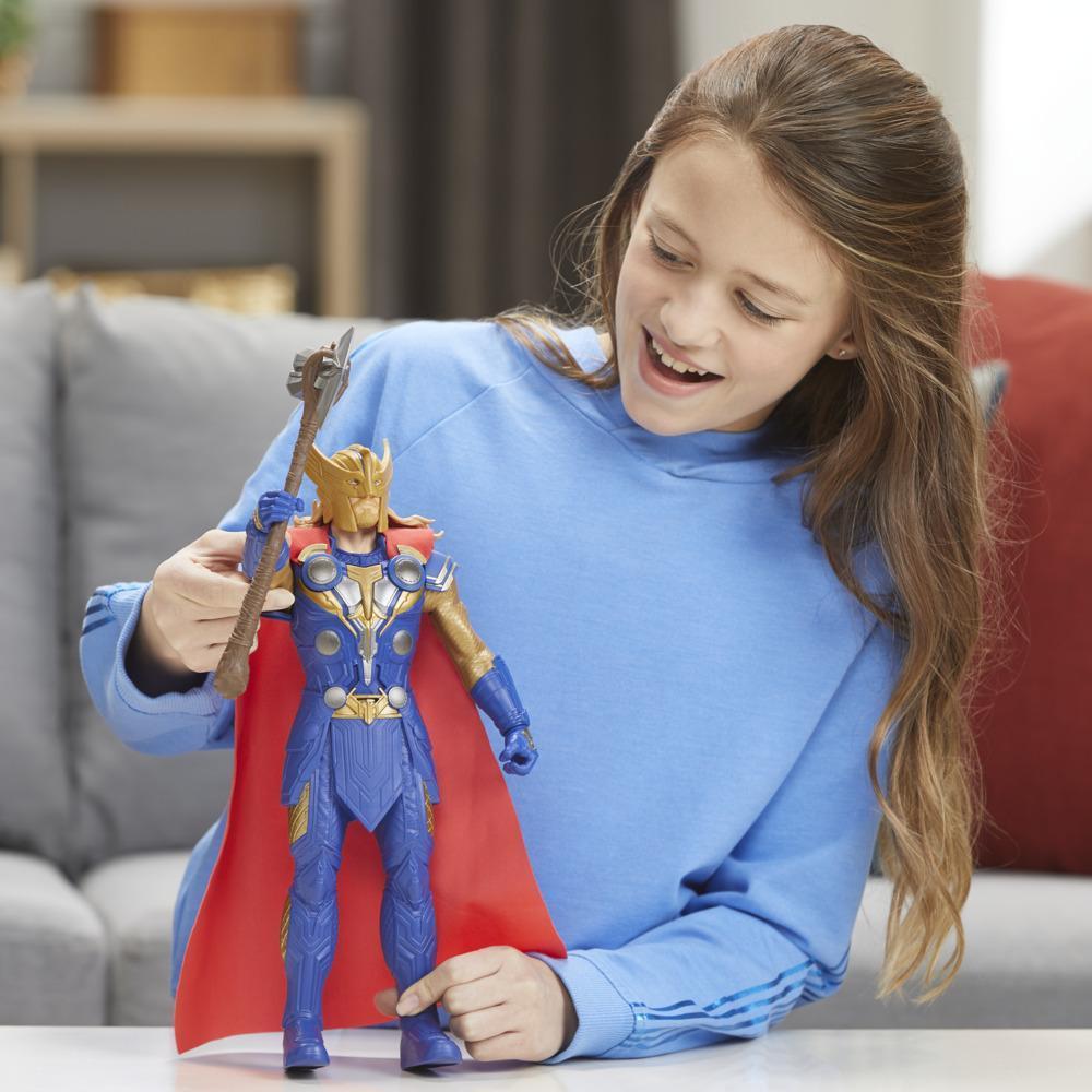 Marvel Studios’ Thor: Love and Thunder Stormbreaker Strike Thor Toy, 12-Inch-Scale Electronic Figure, Kids Ages 4 and Up product thumbnail 1