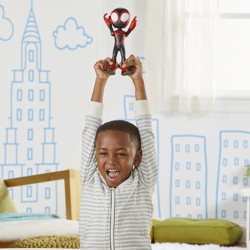 Marvel Spidey and His Amazing Friends Supersized Miles Morales: Spider-Man Action Figure, Preschool Toy for Age 3 and Up product thumbnail 1
