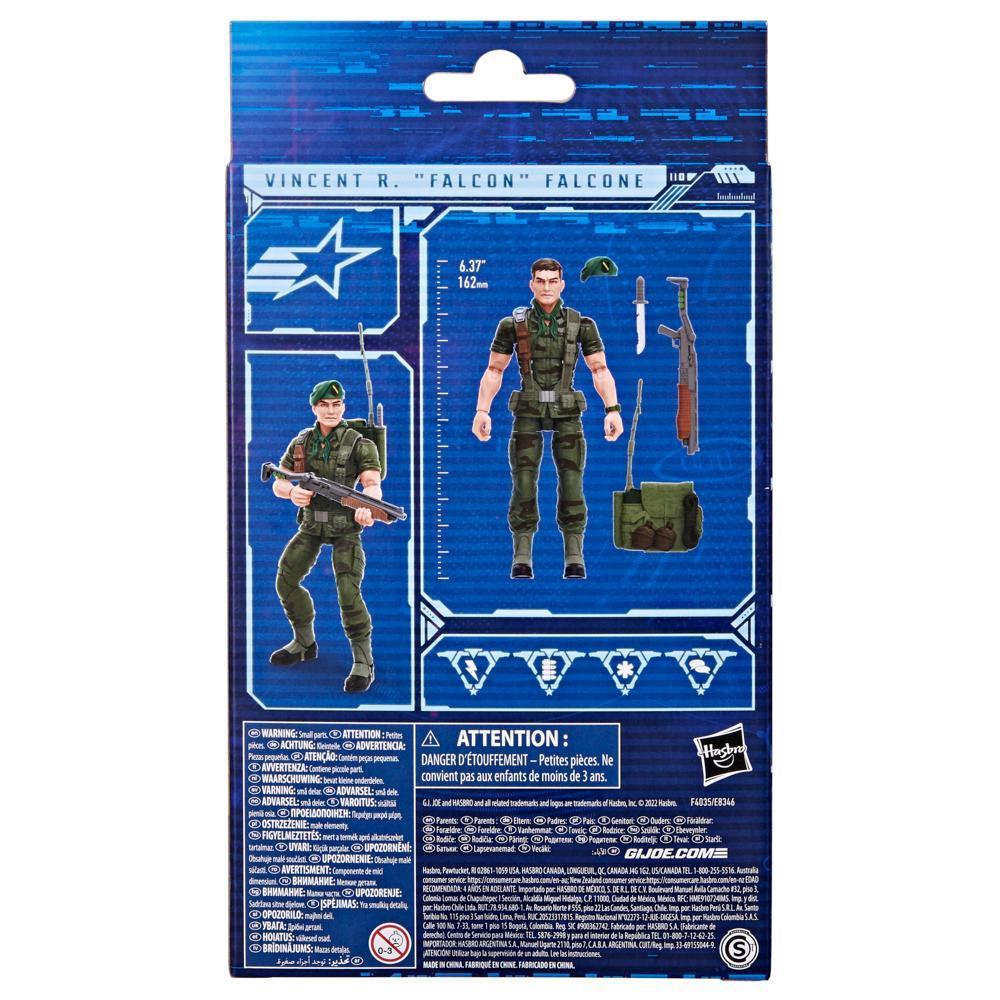 G.I. Joe Classified Series Vincent R. "Falcon" Falcone Action Figure 64 Collectible Toy, Multiple Accessories, Custom Package Art product thumbnail 1