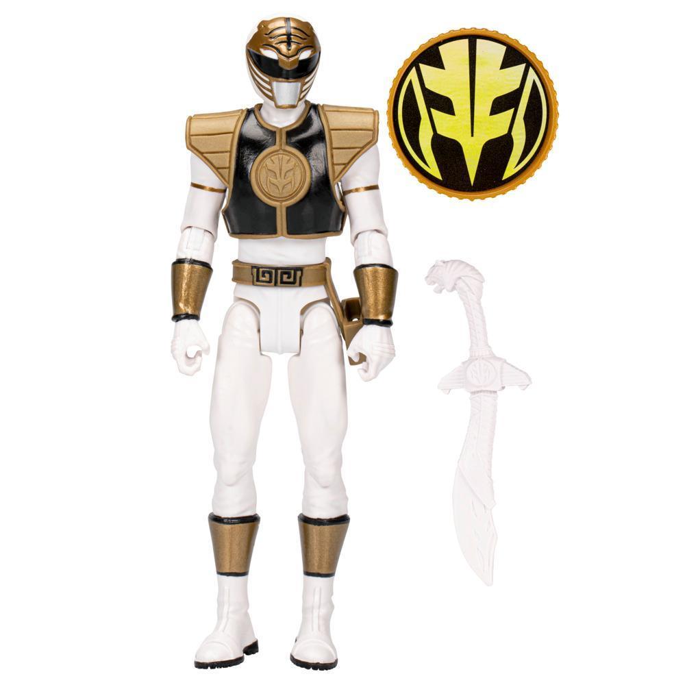 Power Rangers Mighty Morphin White Ranger Action Figure Superhero Toy product thumbnail 1