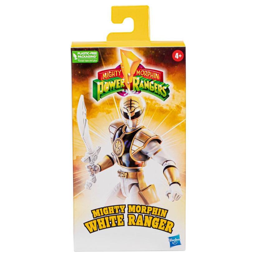 Power Rangers Mighty Morphin White Ranger Action Figure Superhero Toy product image 1