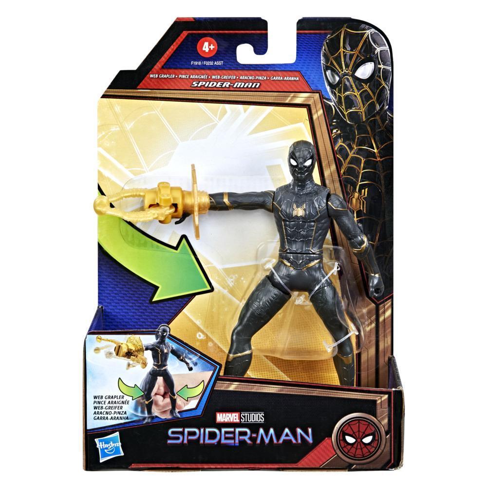 Marvel Spider-Man 6-Inch Deluxe Web Grappler Spider-Man Movie-Inspired Action Figure Toy, With Attack Feature, Kids Ages 4 and Up product thumbnail 1