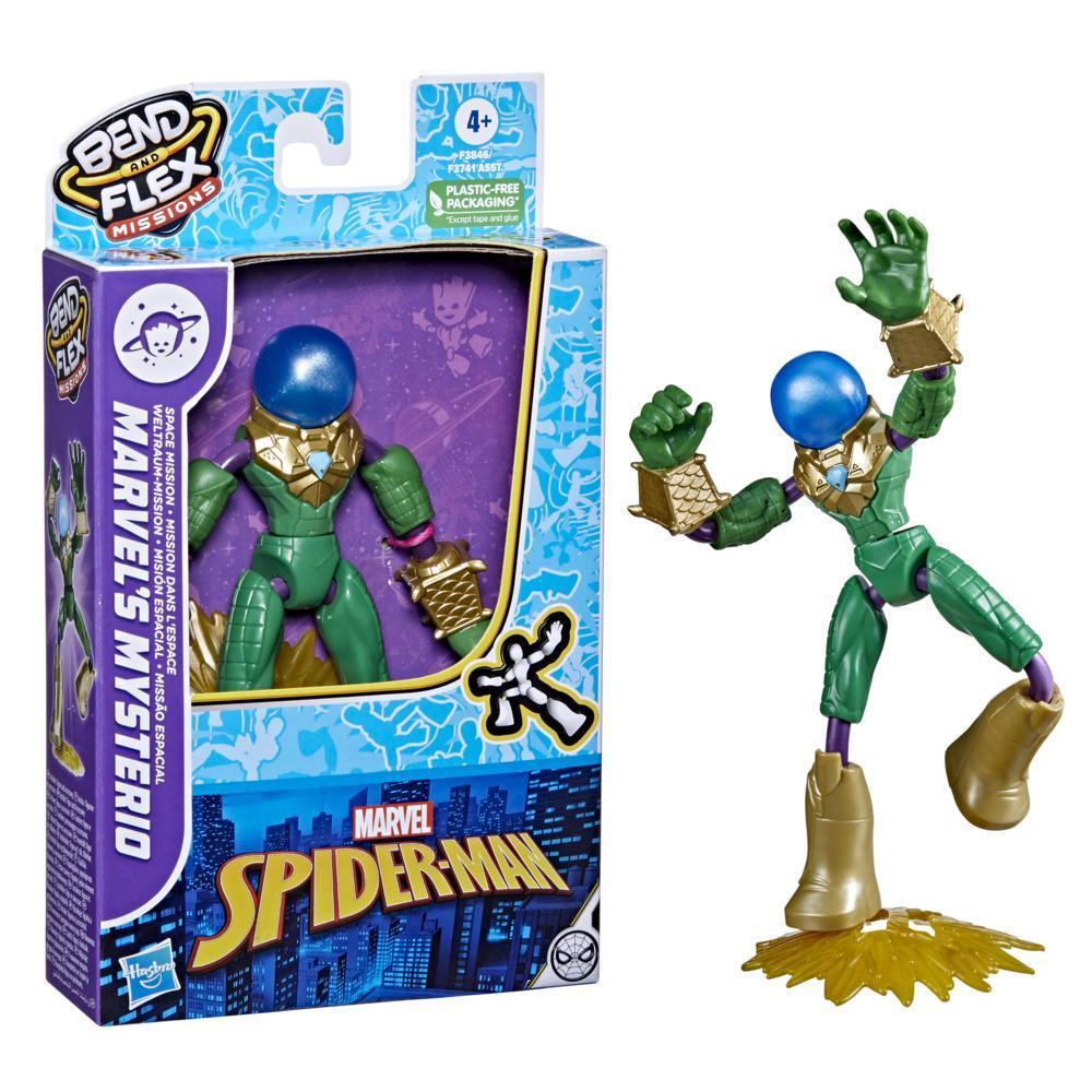 Marvel Spider-Man Bend and Flex Missions Marvel’s Mysterio Space Mission Figure, 6-Inch-Scale Toy for Kids Ages 4 and Up product thumbnail 1