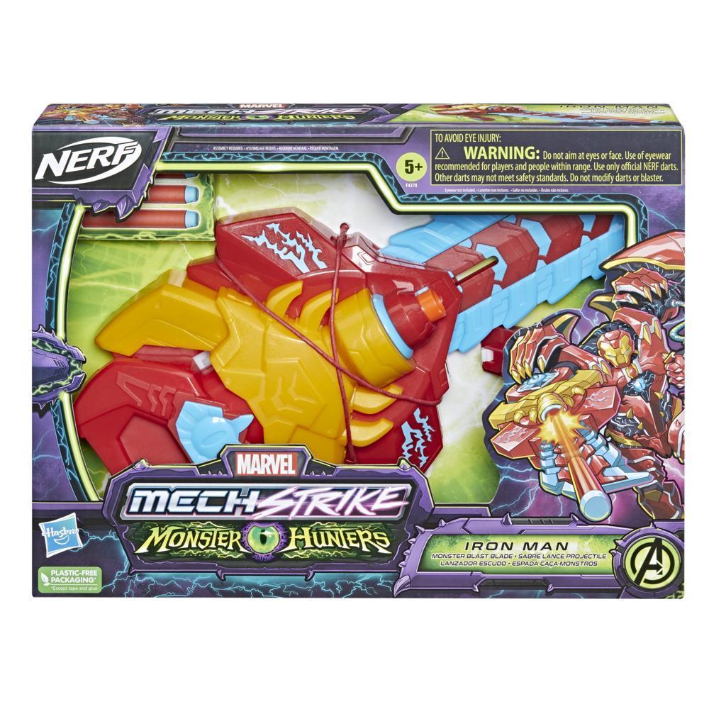 Marvel Avengers Mech Strike Monster Hunters Iron Man Monster Blast Blade Roleplay Toy, Toys for Kids Ages 5 and Up product thumbnail 1