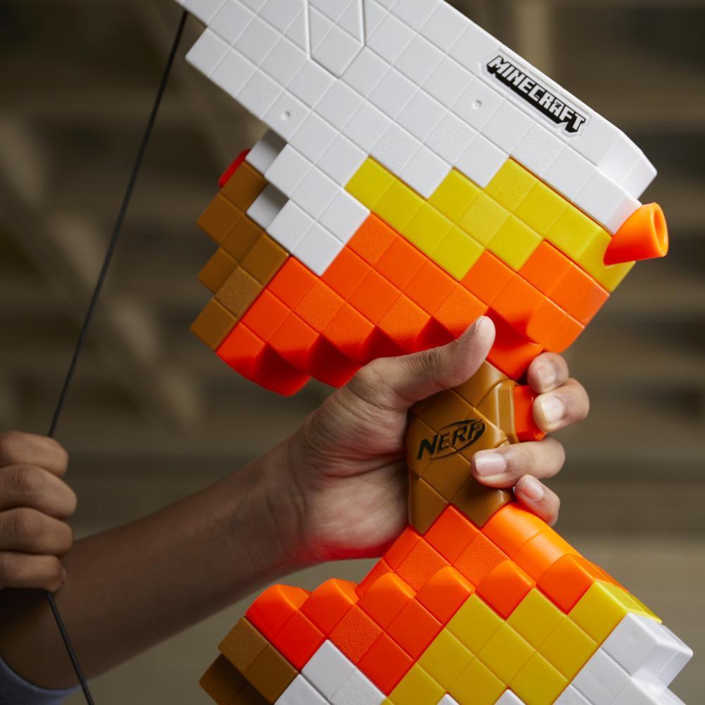 Nerf Minecraft Sabrewing Motorized Bow, Blasts Darts, 8 Nerf Elite Darts, 8-Dart Clip, Inspired by Minecraft Game Bow product thumbnail 1