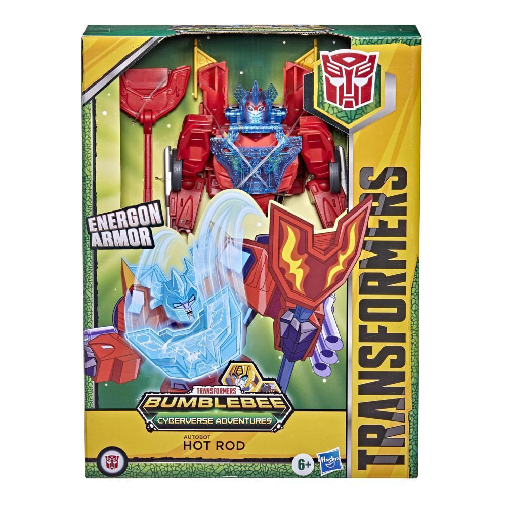 Transformers Bumblebee Cyberverse Adventures Dinobots Unite Ultimate Autobot Hot Rod Action Figure, Age 6 and Up, 9-inch product thumbnail 1