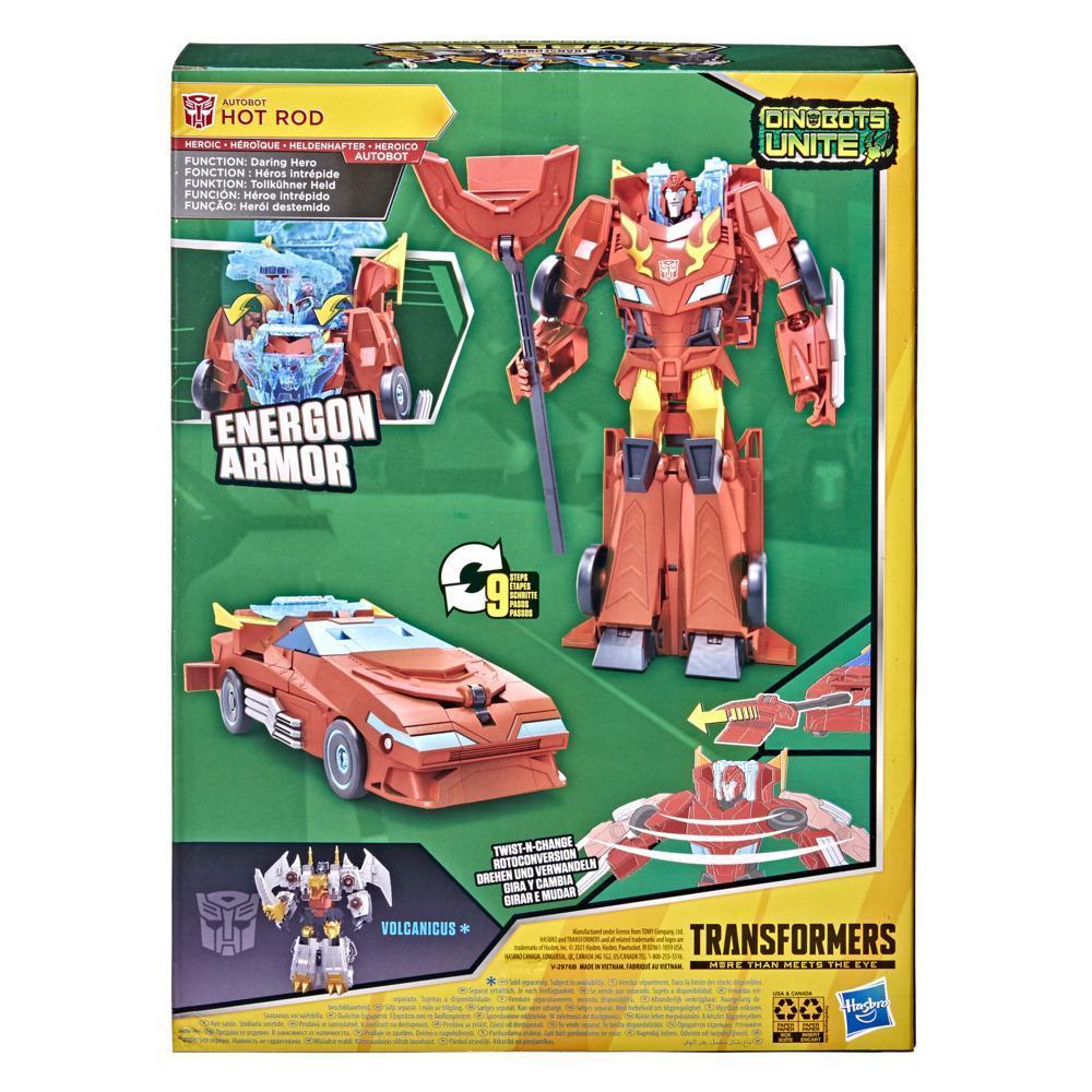 Transformers Bumblebee Cyberverse Adventures Dinobots Unite Ultimate Autobot Hot Rod Action Figure, Age 6 and Up, 9-inch product thumbnail 1
