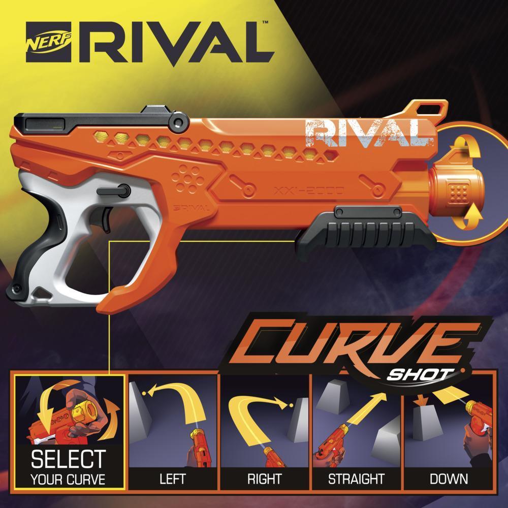 Nerf Rival Curve Shot -- Helix XXI-2000 Blaster -- Fire Rounds to Curve Left, Right, Downward or Fire Straight product thumbnail 1