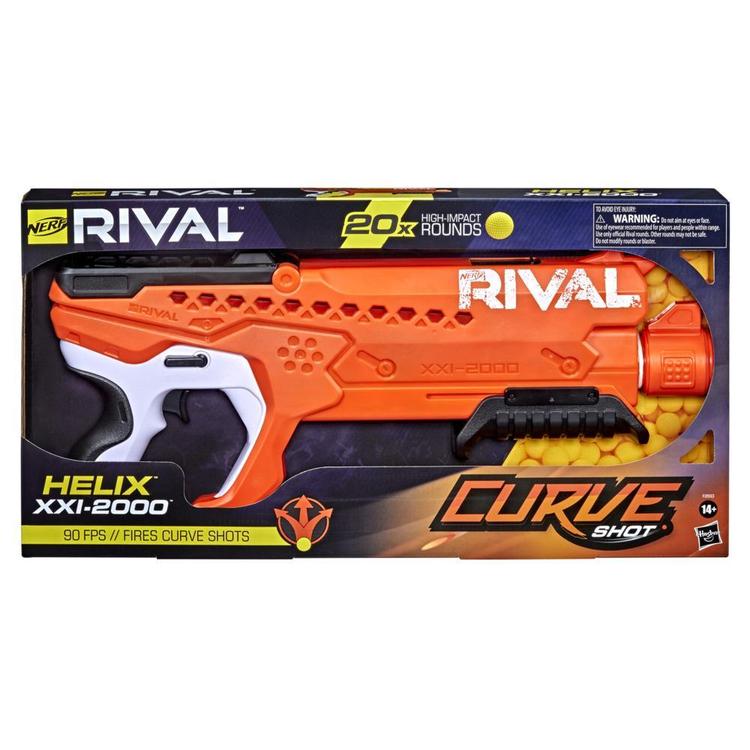 Nerf Rival Curve Shot Helix Xxi 2000 Blaster Fire Rounds To Curve Left Right Downward Or