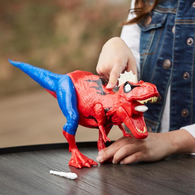 Marvel Spider-Man Web Chompin' Spider-Rex Action Figure, Sounds and Dino Blast Action, Toy for Kids 4 and Up product image 1