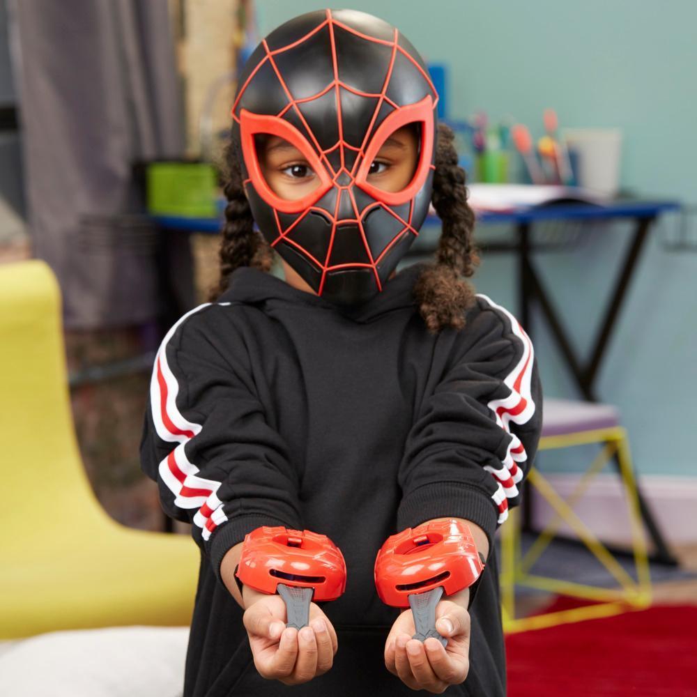 Marvel Spider-Man: Across the Spider-Verse Web Action Gear, Miles Morales Mask and Gauntlets for Kids Ages 5 and Up product thumbnail 1