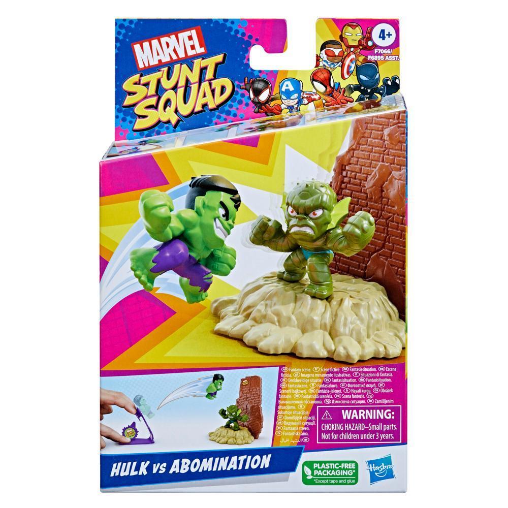 Marvel Stunt Squad Hulk vs. Abomination Playset with Action Figures (1.5”) product thumbnail 1