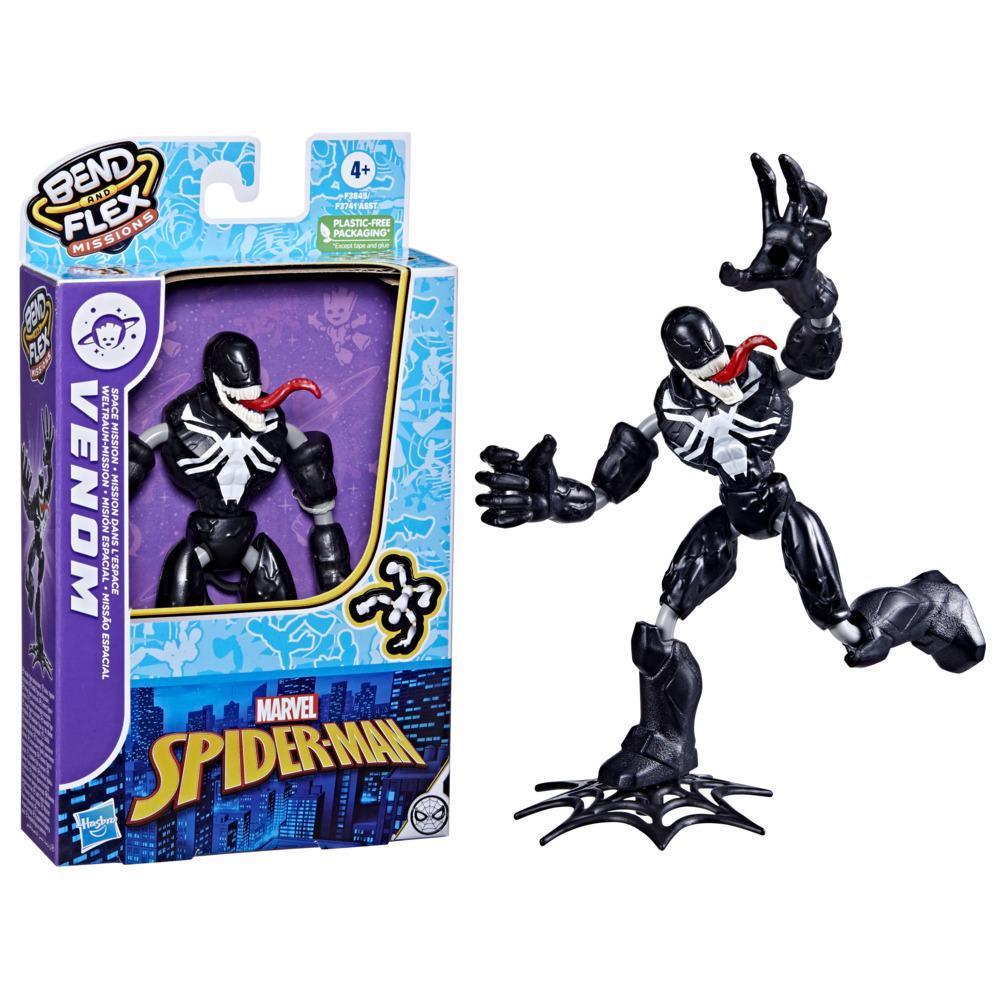 Marvel Spider-Man Bend and Flex Missions Venom Space Mission Figure, 6-Inch-Scale Bendable Toy for Kids Ages 4 and Up product thumbnail 1