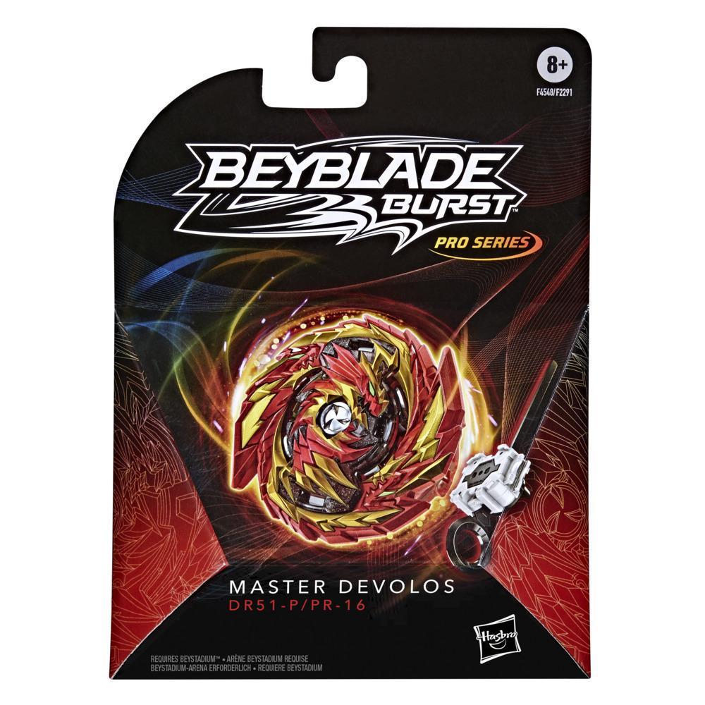 Beyblade Burst Pro Series Master Devolos Spinning Top Starter Pack -- Battling Game Top with Launcher Toy product thumbnail 1