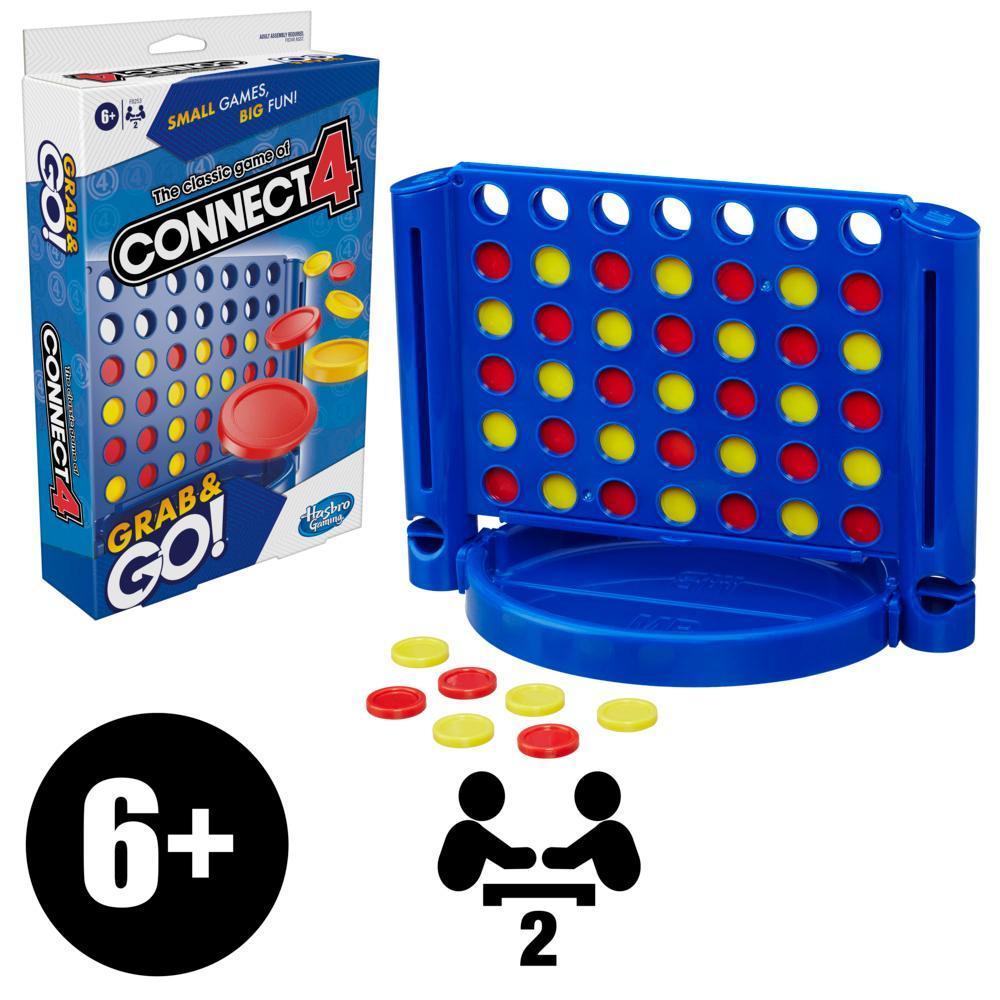 Connect 4 Grab and Go Game for Ages 6 and Up, Portable Game for 2 Players, Travel Game product thumbnail 1