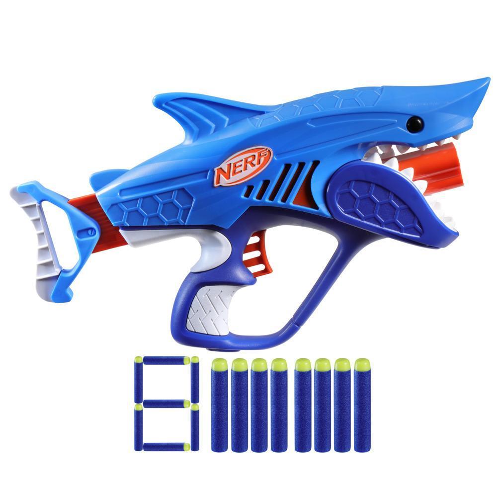 Nerf Junior Wild Sharkfire, Easy Play Dart Blaster, 8 Nerf Elite Darts, Ages 6 & Up product thumbnail 1