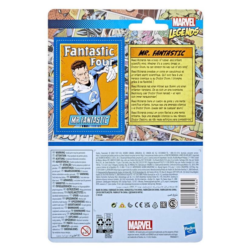 Hasbro Marvel Legends Series 3.75-inch Retro 375 Collection Mr. Fantastic Action Figure Toy product image 1