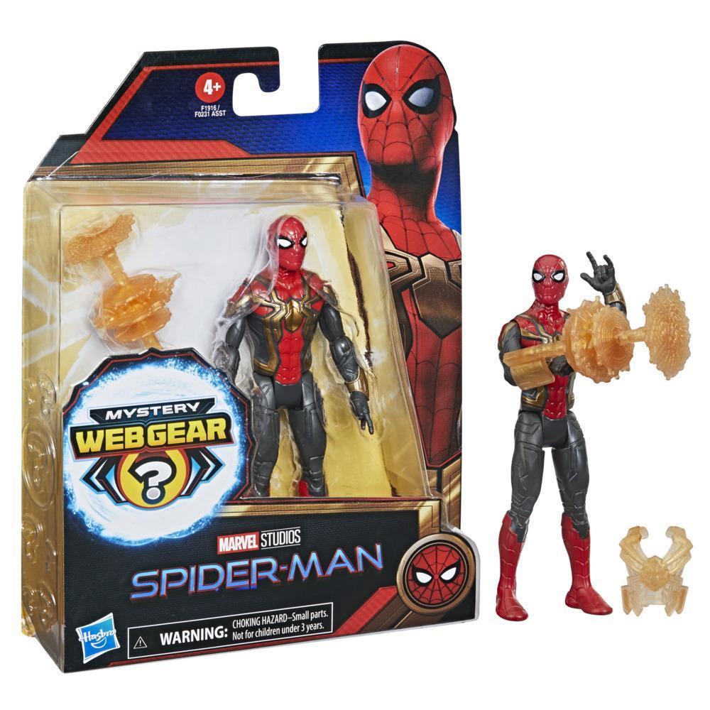 Marvel Spider-Man 6-Inch Mystery Web Gear Iron Spider Integrated Suit, 1 Mystery Web Gear Armor Accessory and  1 Character Accessory, Ages 4 and Up product thumbnail 1