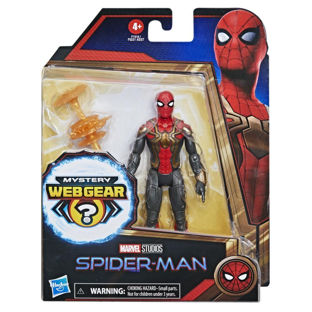 Marvel Spider-Man 6-Inch Mystery Web Gear Iron Spider Integrated Suit, 1 Mystery Web Gear Armor Accessory and  1 Character Accessory, Ages 4 and Up product thumbnail 1