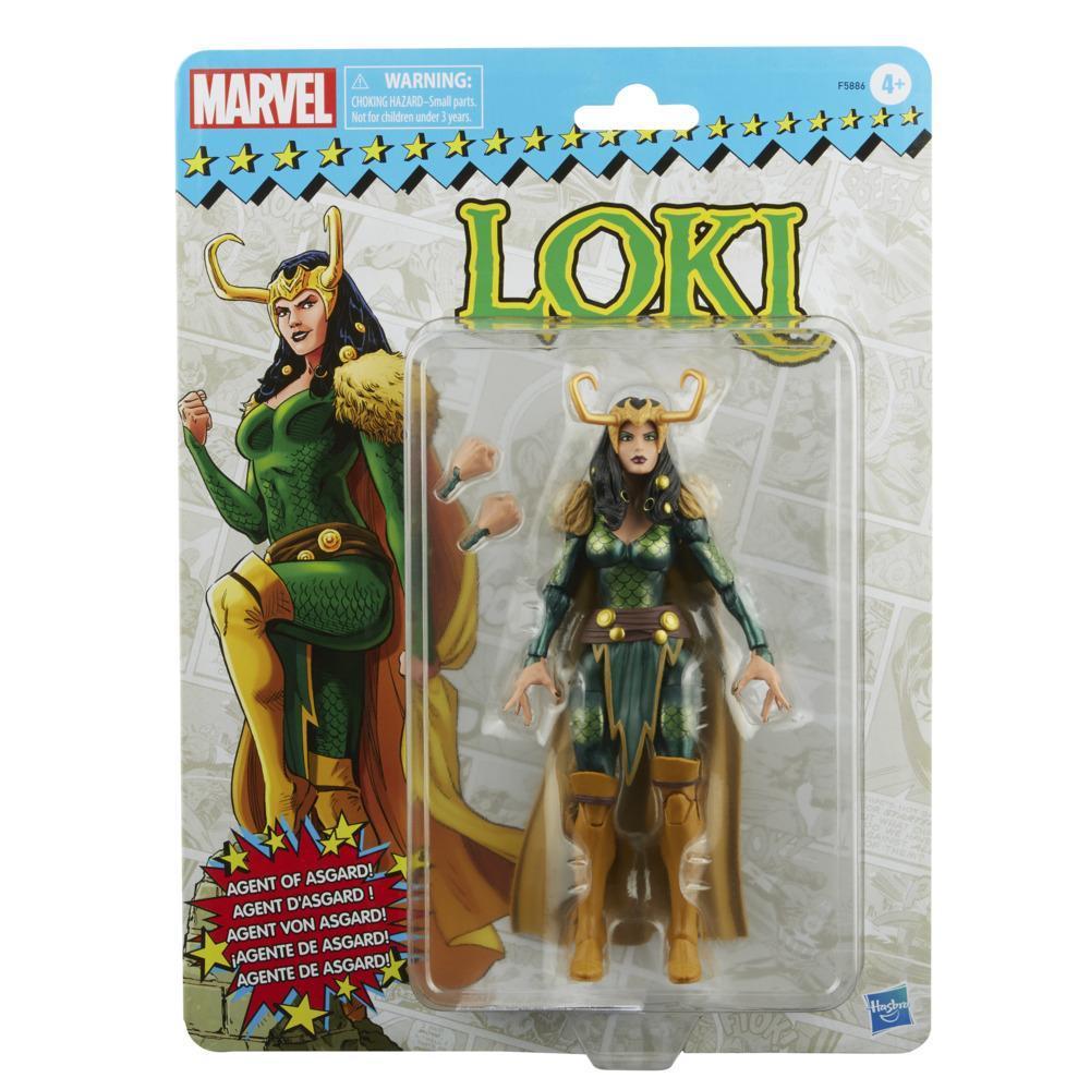 Marvel Legends Series Loki Agent of Asgard 6-inch Retro Action Figure Toy, 2 Accessories product thumbnail 1