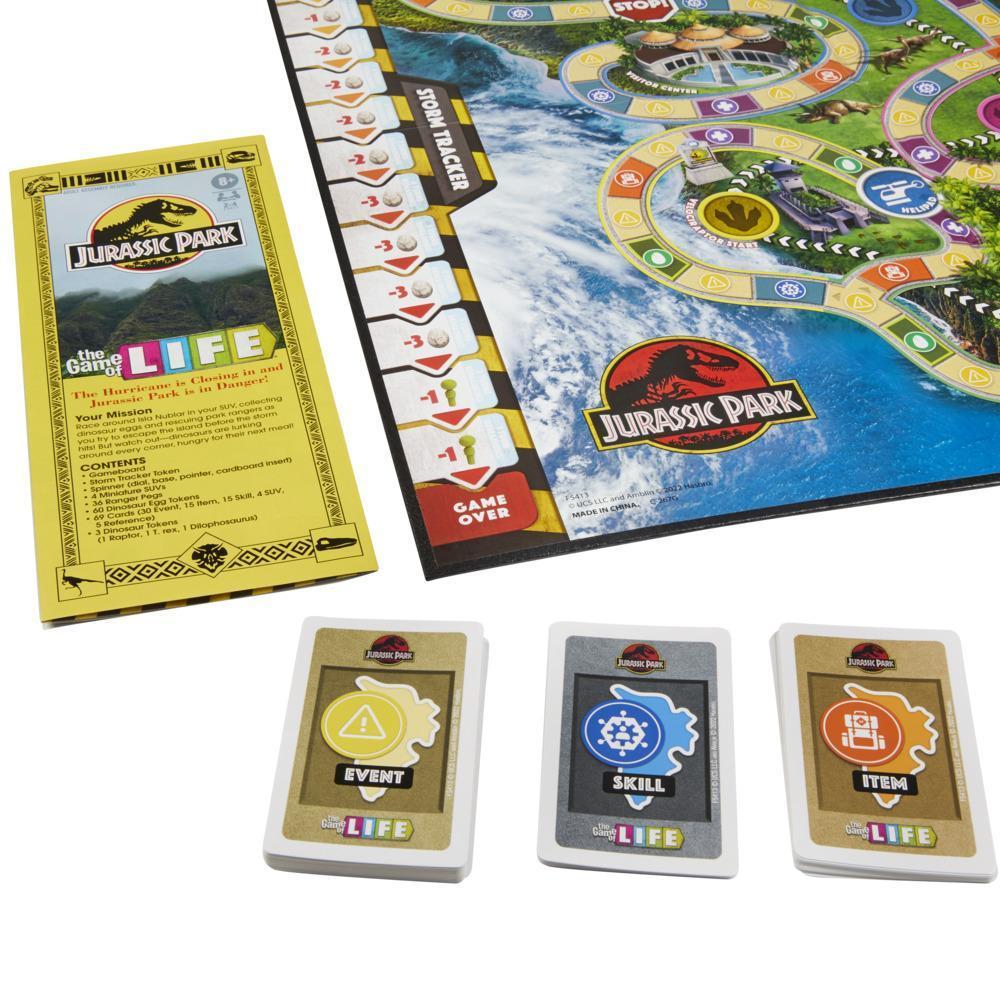 The Game of Life Jurassic Park Edition Game, Family Board Game for Kids Ages 8 and Up, Inspired by the Original Hit Movie product thumbnail 1