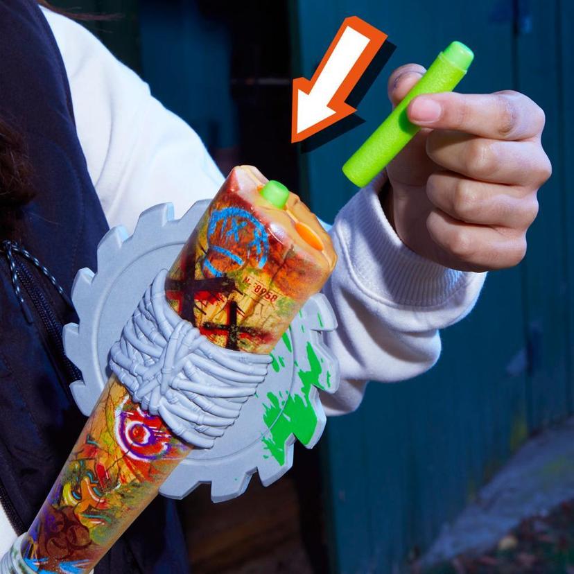 Nerf Zombie Strikeout Dart Blaster, 8 Nerf Elite Darts, Foam Blade, Outdoor Games, Ages 8+ product image 1