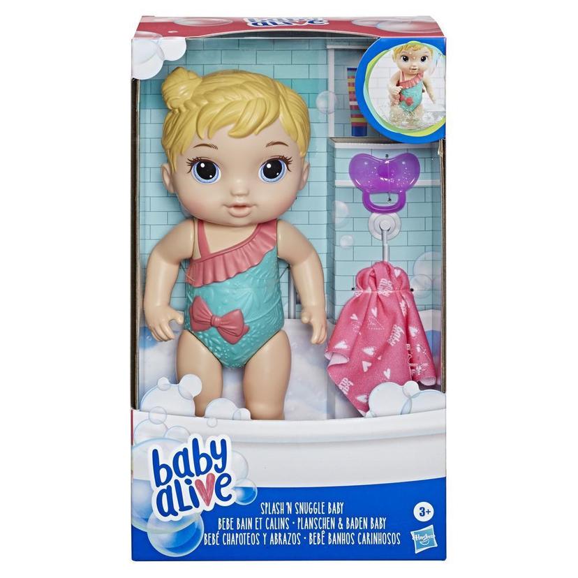 Baby Alive Splash 'n Snuggle Baby Brown Hair Doll For Water Play, With Accessories, Toy for Kids 3 Ages Years Old and Up product image 1