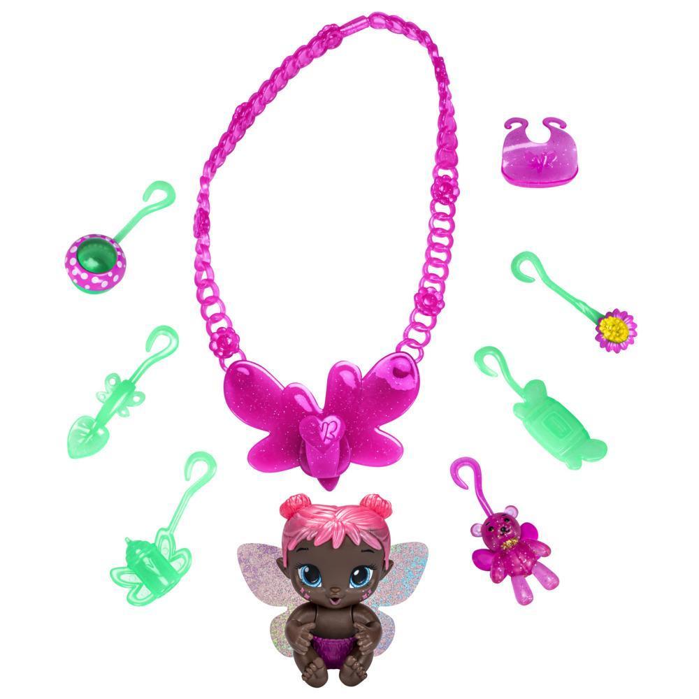 Baby Alive Glo Pixies Minis Carry ‘n Care Necklace, Rose Blossom, 3.75-Inch Pixie Toy, Charm Necklace and Doll Carrier product thumbnail 1