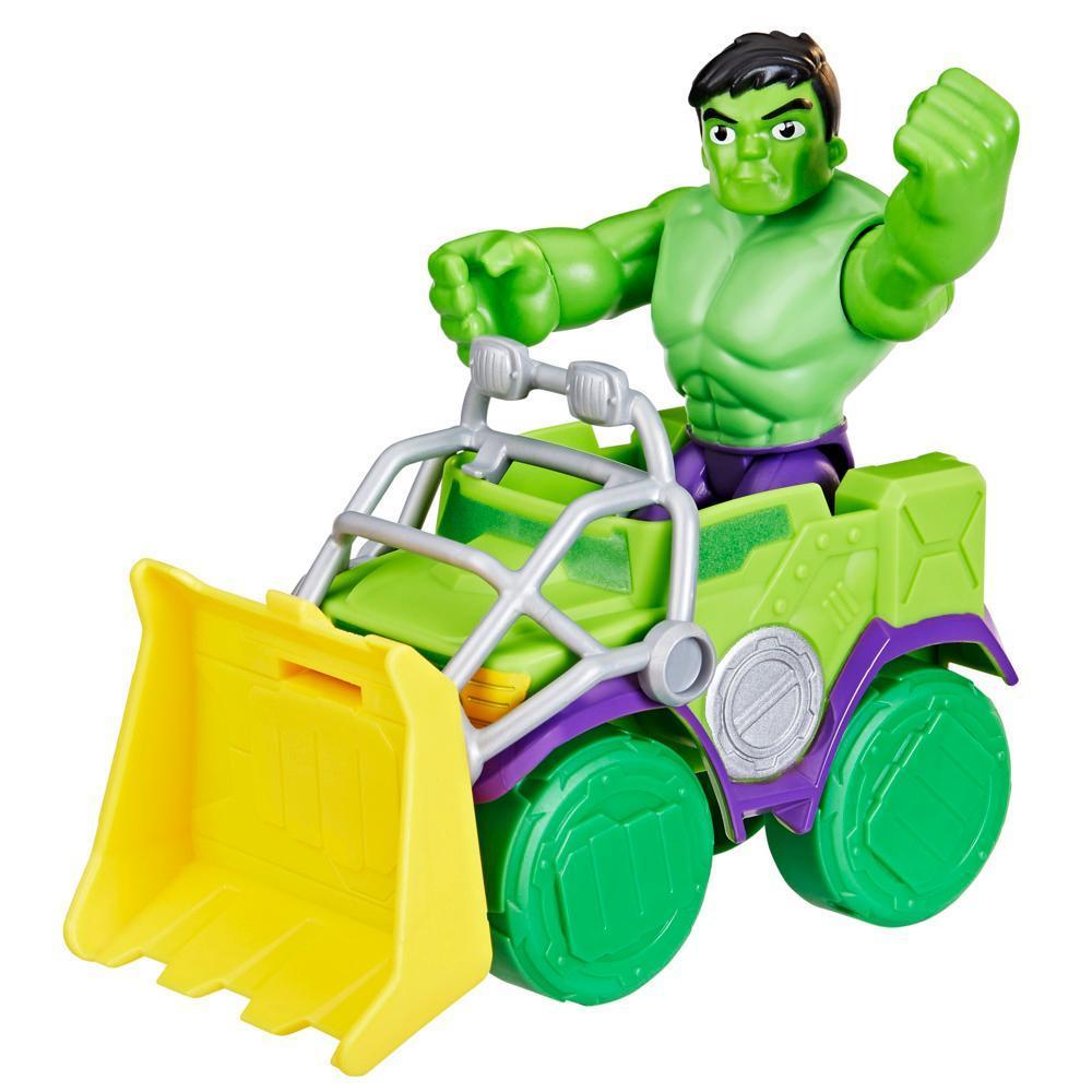 Marvel Spidey and His Amazing Friends Hulk Smash Truck Set, Action Figure, Vehicle, and Accessory product thumbnail 1