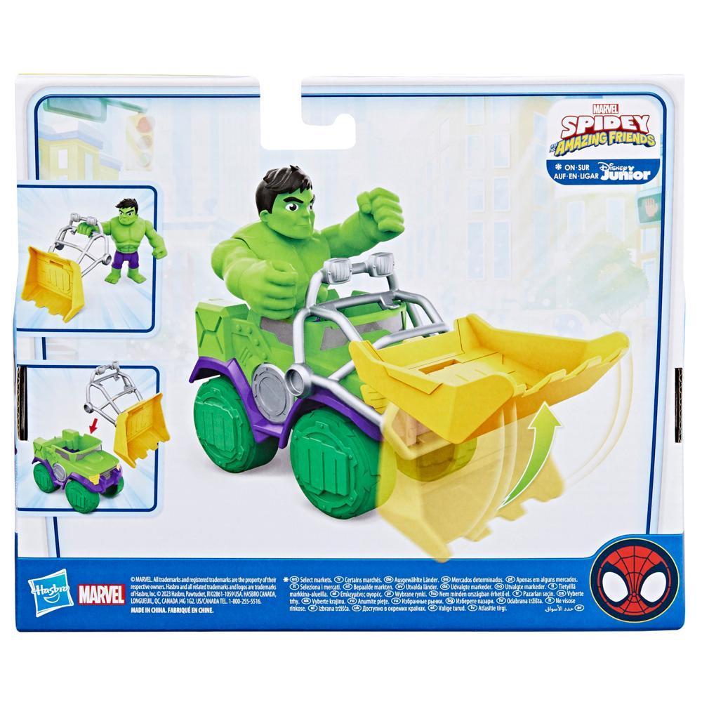 Marvel Spidey and His Amazing Friends Hulk Smash Truck Set, Action Figure, Vehicle, and Accessory product thumbnail 1