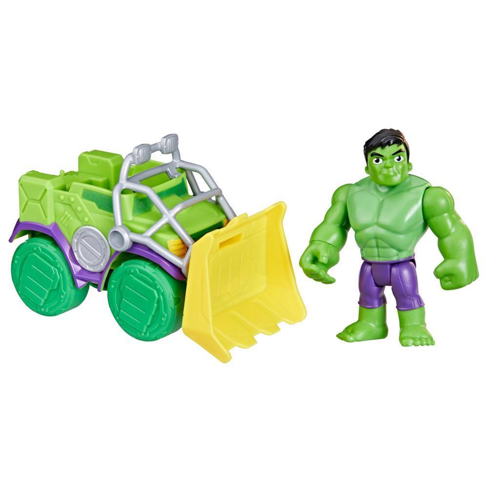 Marvel Spidey and His Amazing Friends Hulk Smash Truck Set, Action Figure, Vehicle, and Accessory product thumbnail 1