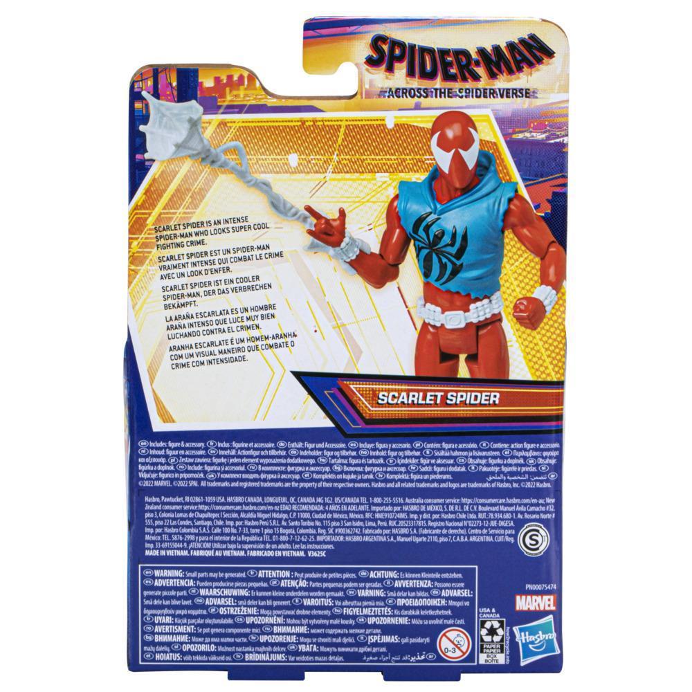 Marvel Spider-Man: Across the Spider-Verse Scarlet Spider Toy, 6-Inch-Scale Action Figure with Accessory, Toy for Kids Ages 4 and Up product thumbnail 1