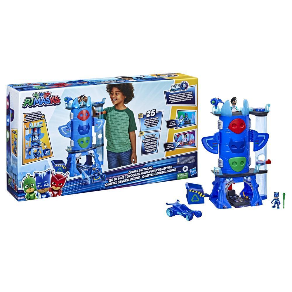 PJ Masks Deluxe Battle HQ Preschool Toy, Headquarters Playset with 2 Action Figures and Vehicle for Kids Ages 3 and Up product thumbnail 1