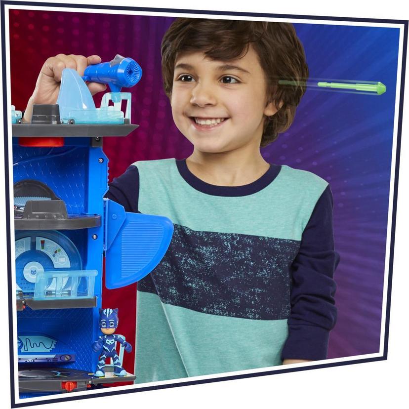 PJ Masks Deluxe Battle HQ Preschool Toy, Headquarters Playset with 2 Action Figures and Vehicle for Kids Ages 3 and Up product image 1