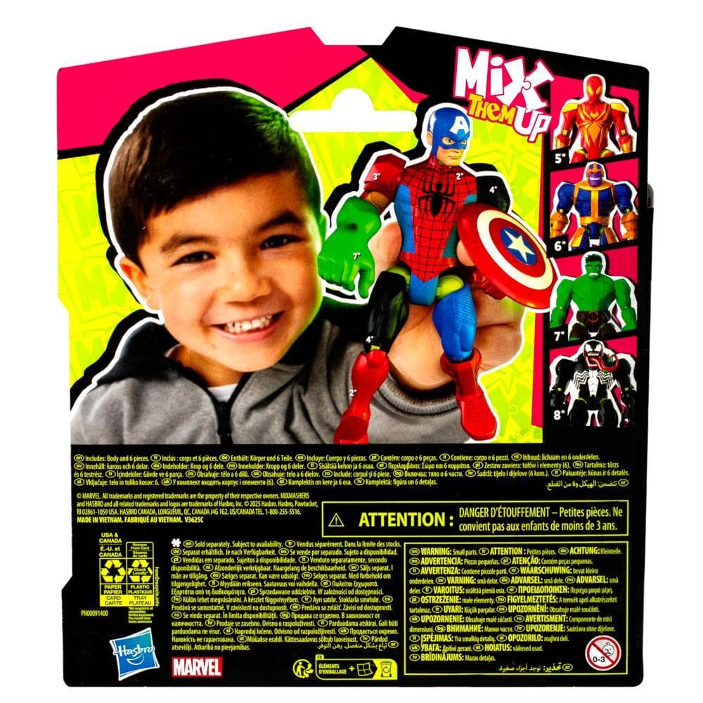 MixMashers Marvel Captain America Avengers Mix-And-Match Action Figure & Accessories product thumbnail 1