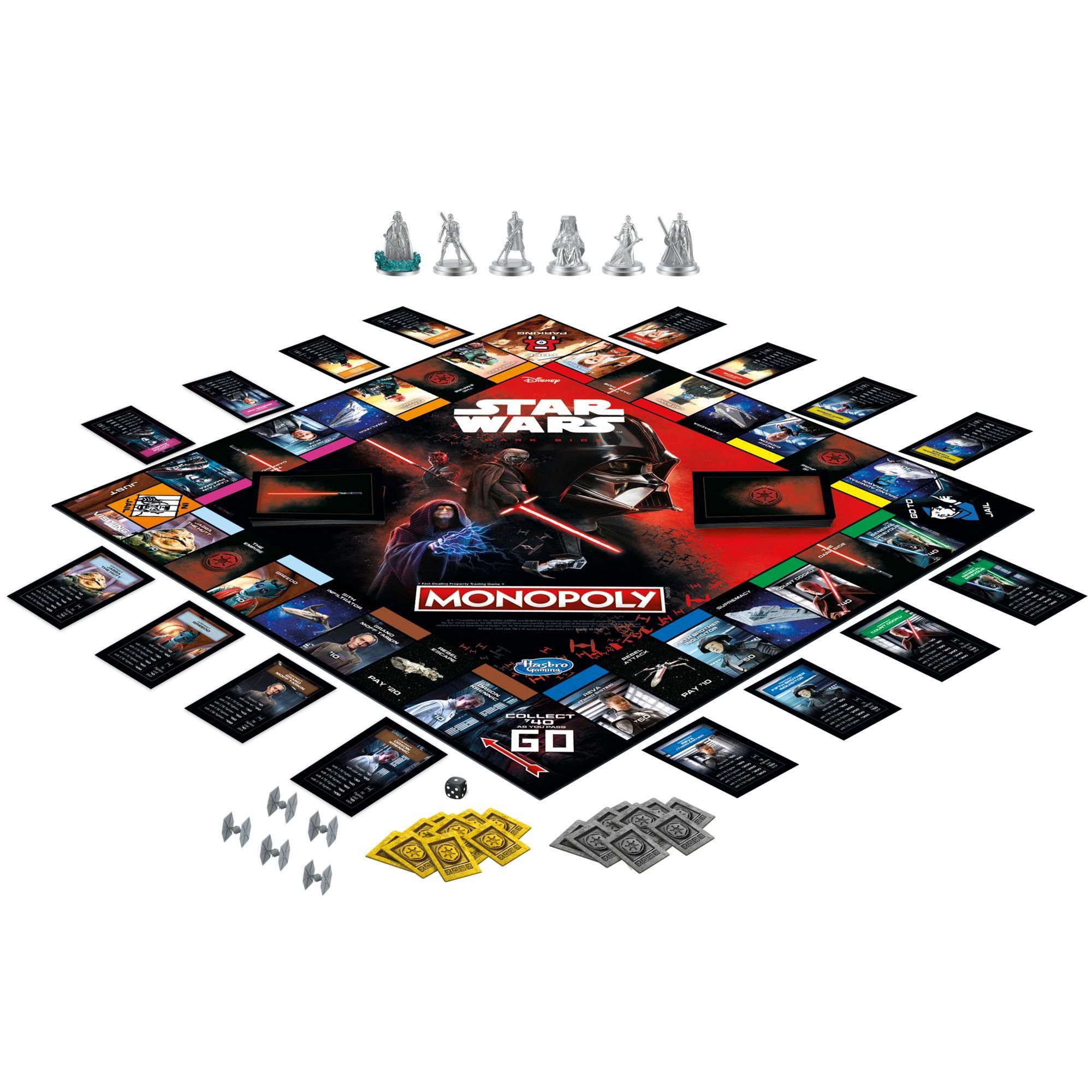 Monopoly: Disney Star Wars Dark Side Edition Board Game for Families, Games for Kids, Star Wars Gift product thumbnail 1