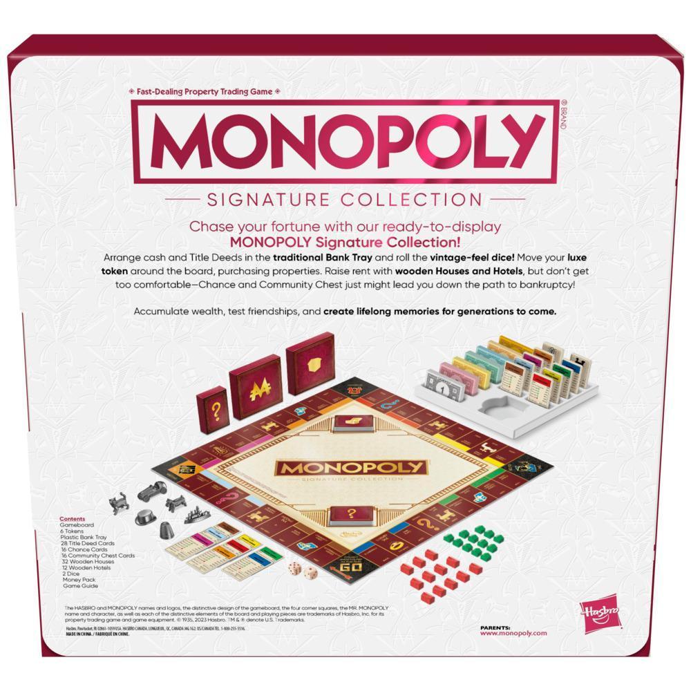 Monopoly Signature Collection Family Board Game, Premium Packaging and Components, Ages 8+ product thumbnail 1