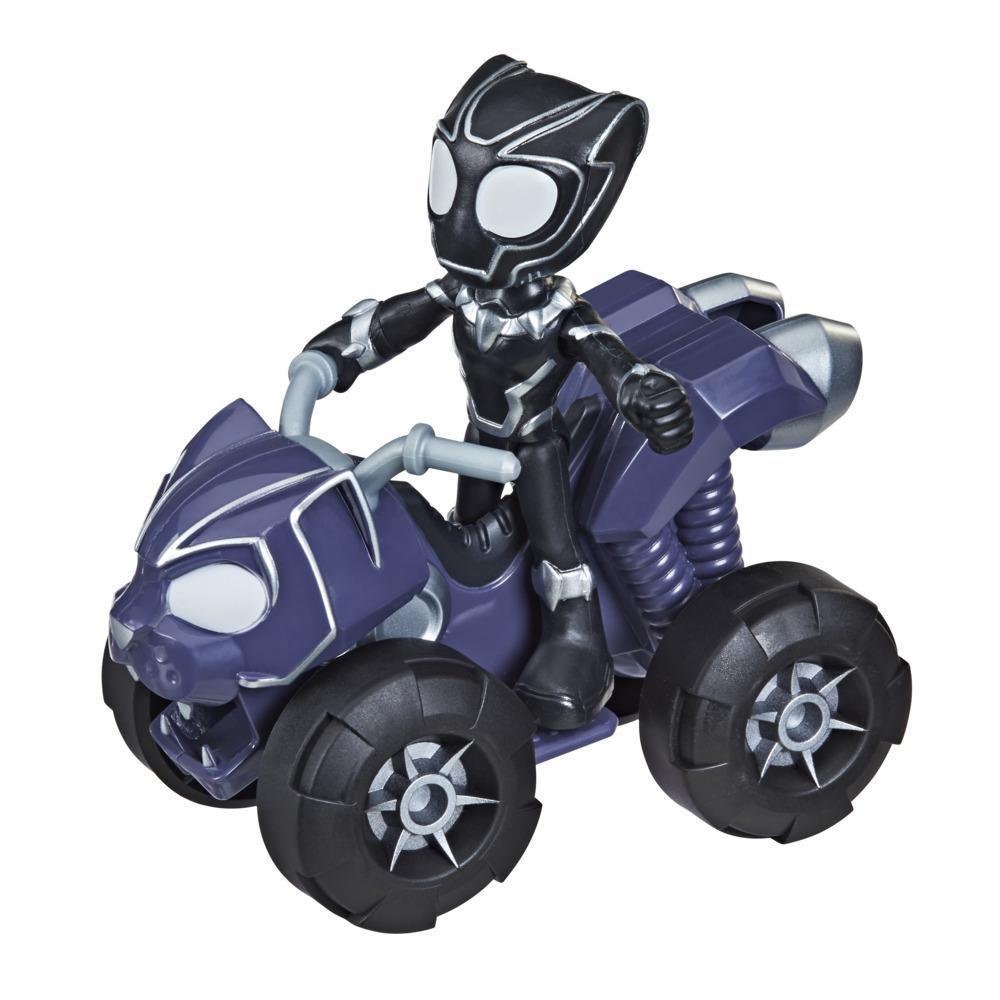 Marvel Spidey and His Amazing Friends Black Panther Action Figure And Panther Patroller Vehicle, For Kids Ages 3 And Up product thumbnail 1