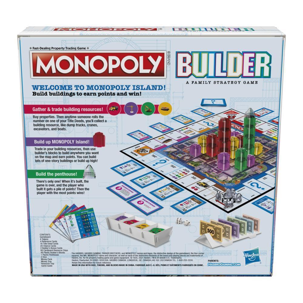 Monopoly Builder Board Game, Strategy Game, Family Game, Games for Kids, Fun Game to Play, Family Board Games product thumbnail 1