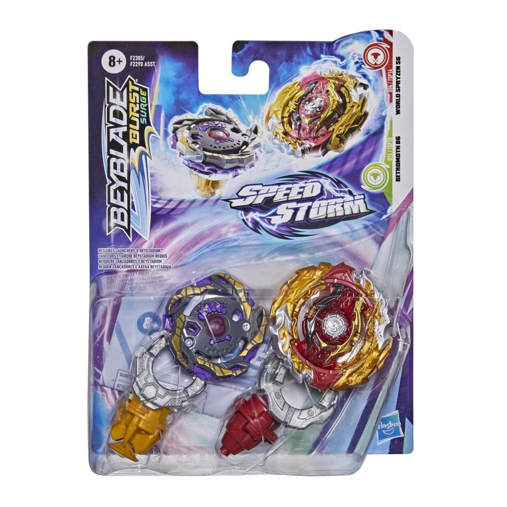 Beyblade Burst Surge Speedstorm World Spryzen S6 and Betromoth B6 Spinning Top Dual Pack -- Battling Game Top Toy product thumbnail 1