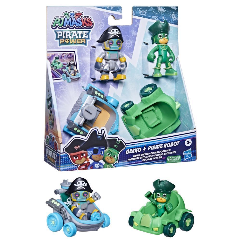 PJ Masks Pirate Power Gekko vs Pirate Robot Battle Racers Preschool Toy, Vehicle and Figure Set for Kids Ages 3 and Up product thumbnail 1